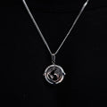 Silver Globe Pendant Necklace -- DVVX CHAINS