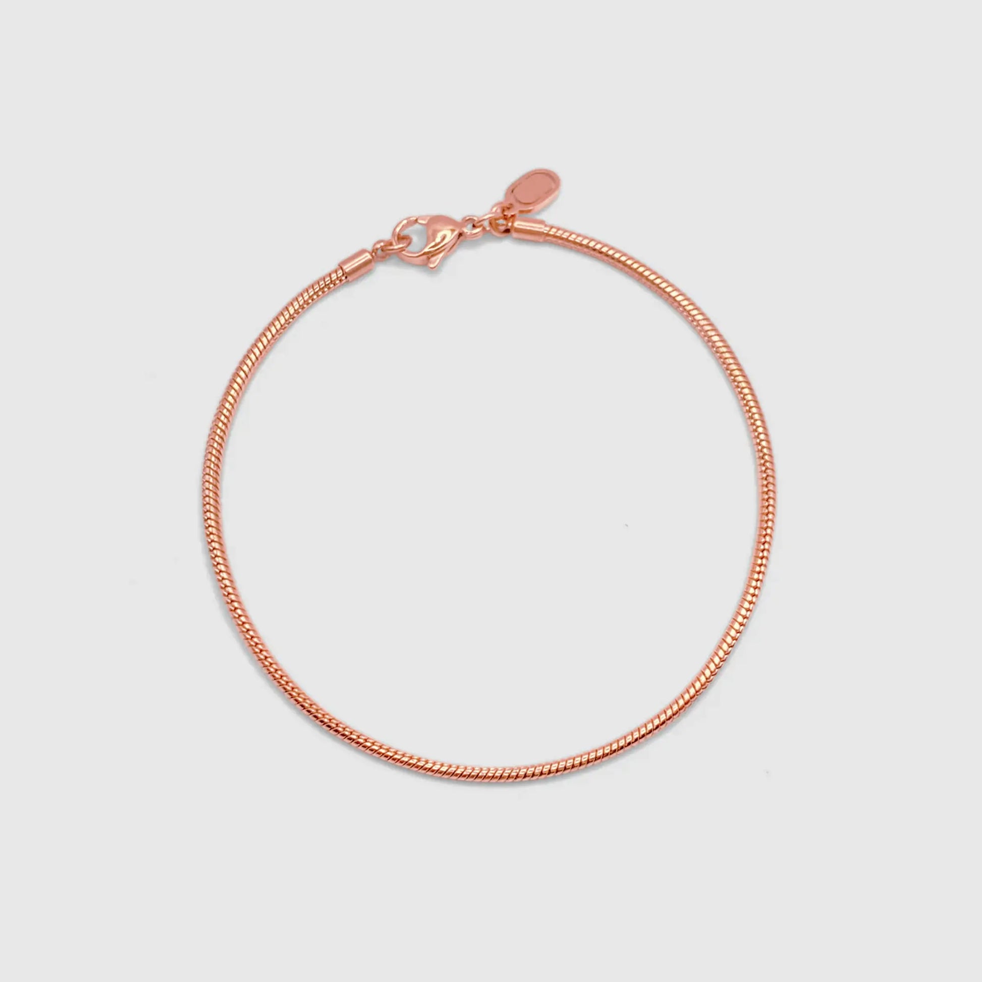 Snake Bracelet (Rose Gold) 2mm -- DVVX CHAINS