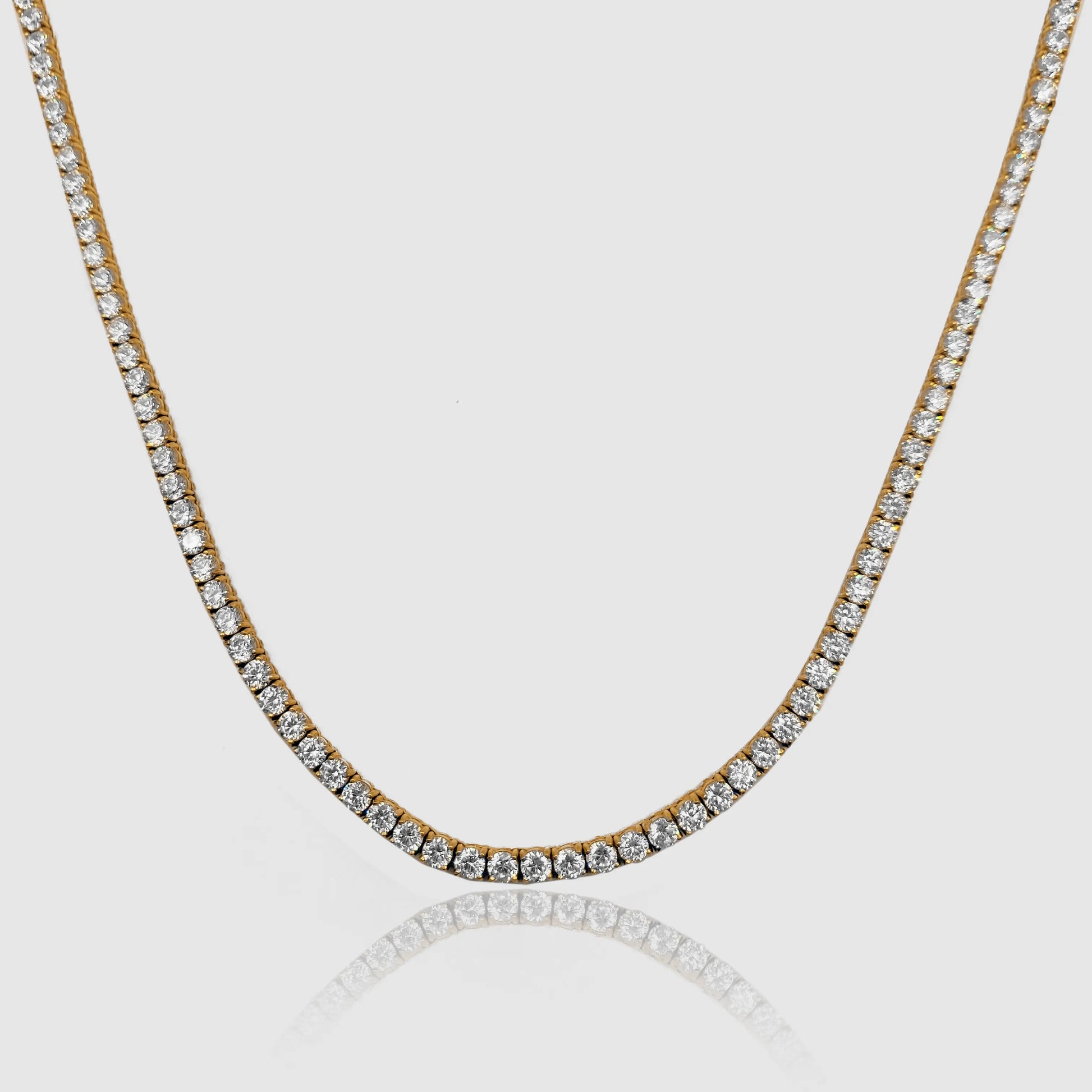 Tennis Chain (Gold) 3mm -- DVVX CHAINS