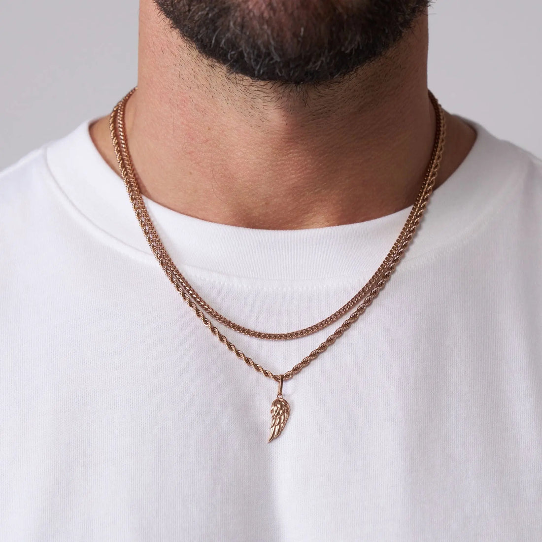 Wing & Cali Set (Rose Gold) -- DVVX CHAINS