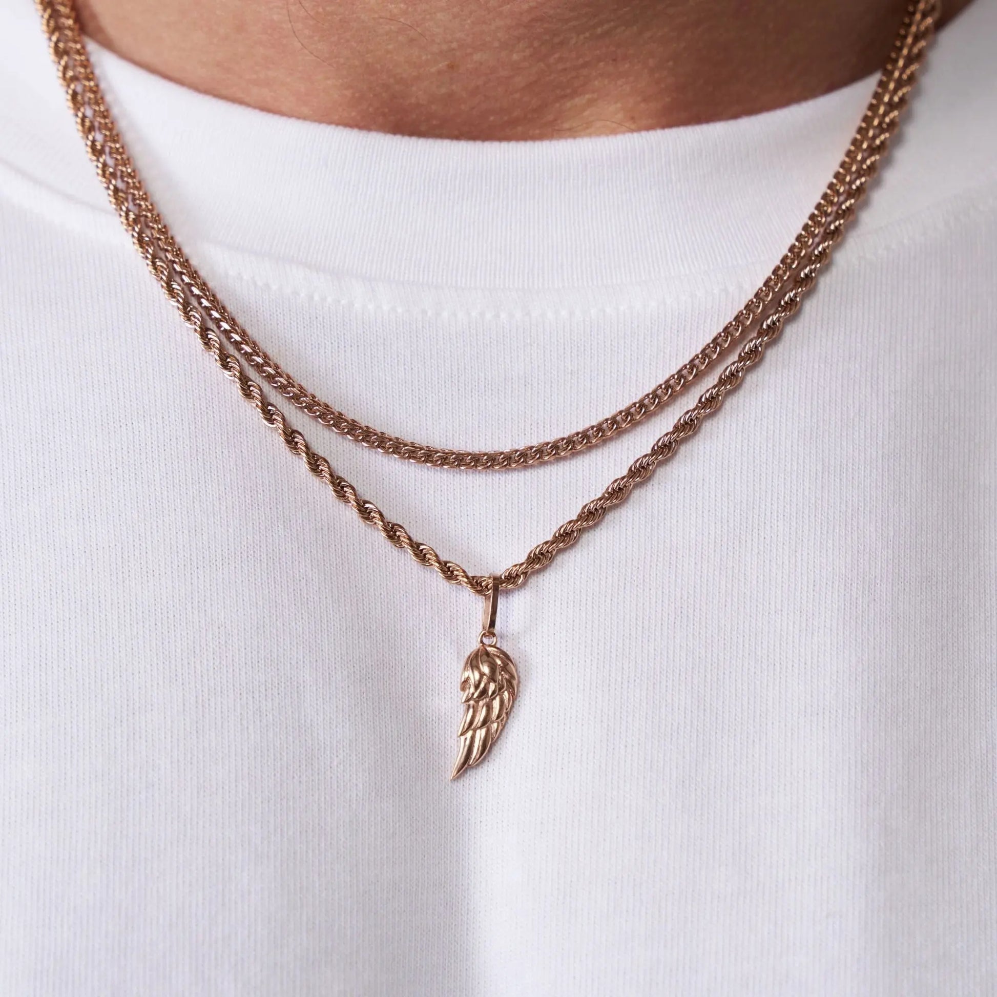 Wing & Cali Set (Rose Gold) -- DVVX CHAINS