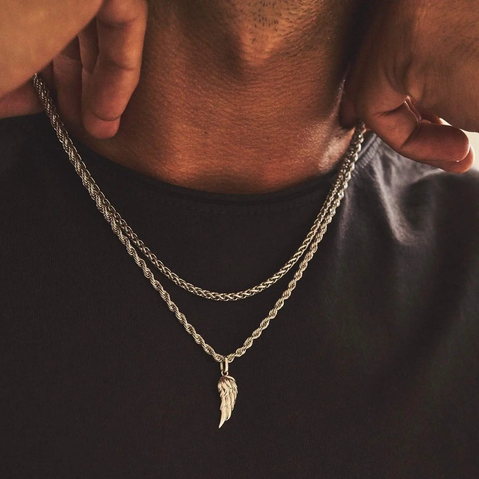 Wing Set (Silver) -- DVVX CHAINS