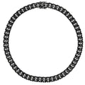 12mm Black Cuban Link Chain-4-Mixxchains