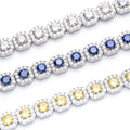 12mm Sapphire Clustered Tennis Chain-9-Mixxchains