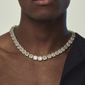 12mm Topaz Clustered Tennis Chain-1-Mixxchains