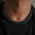 14mm Black Cuban Link Chain-1-Mixxchains