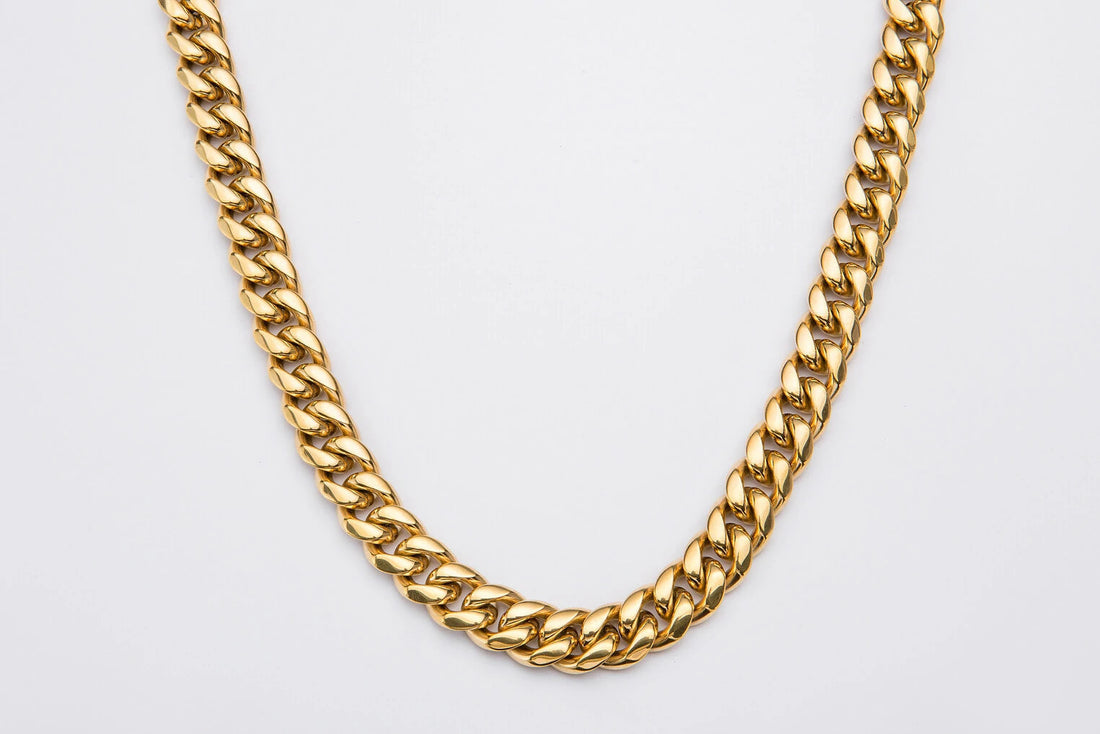 14mm Gold Cuban Link Chain MIXX CHAINS