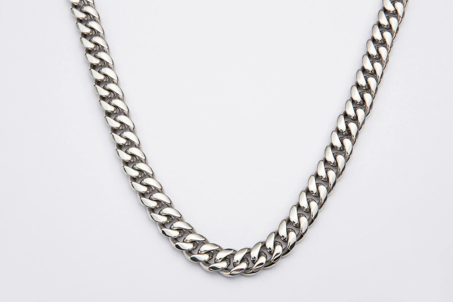 14mm Silver Cuban Link Chain MIXX CHAINS